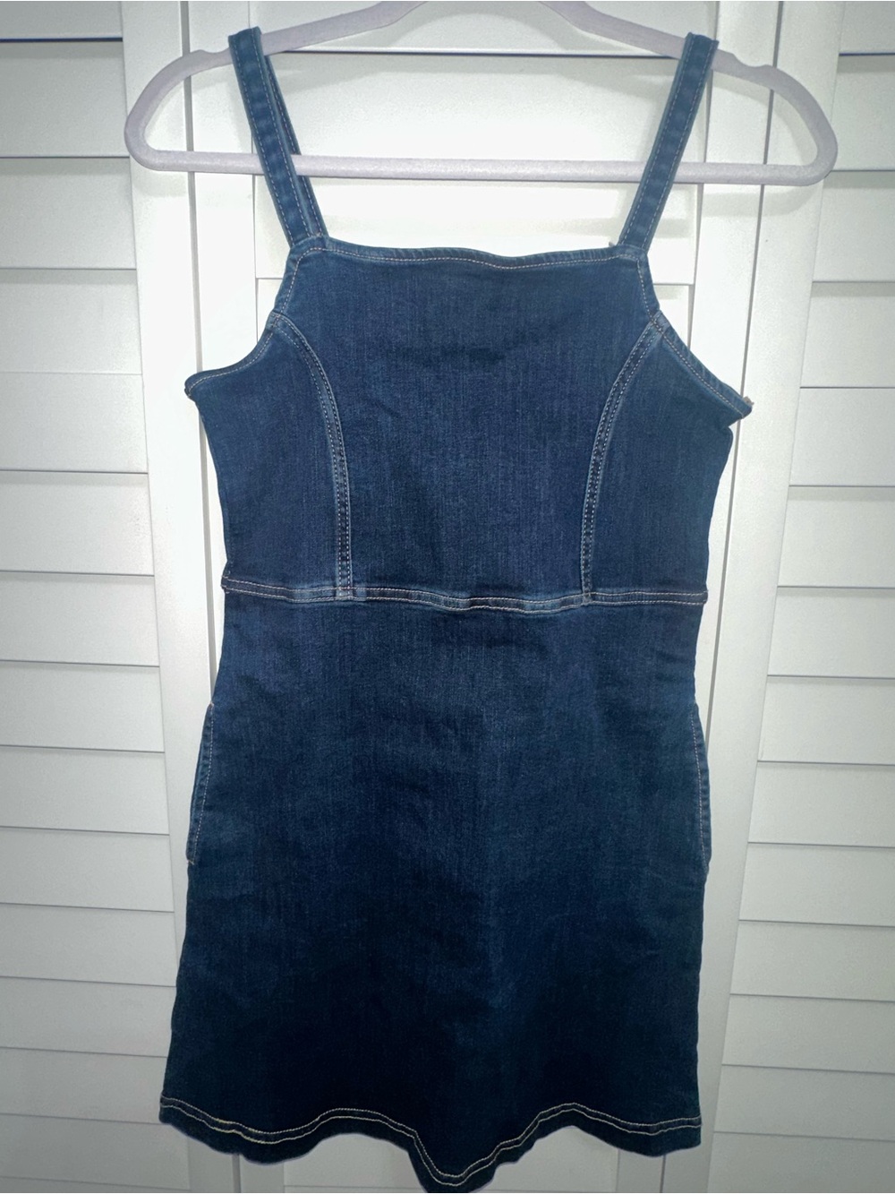 NWOT Abercrombie Kids Paneled Denim Dress - Size 15/16